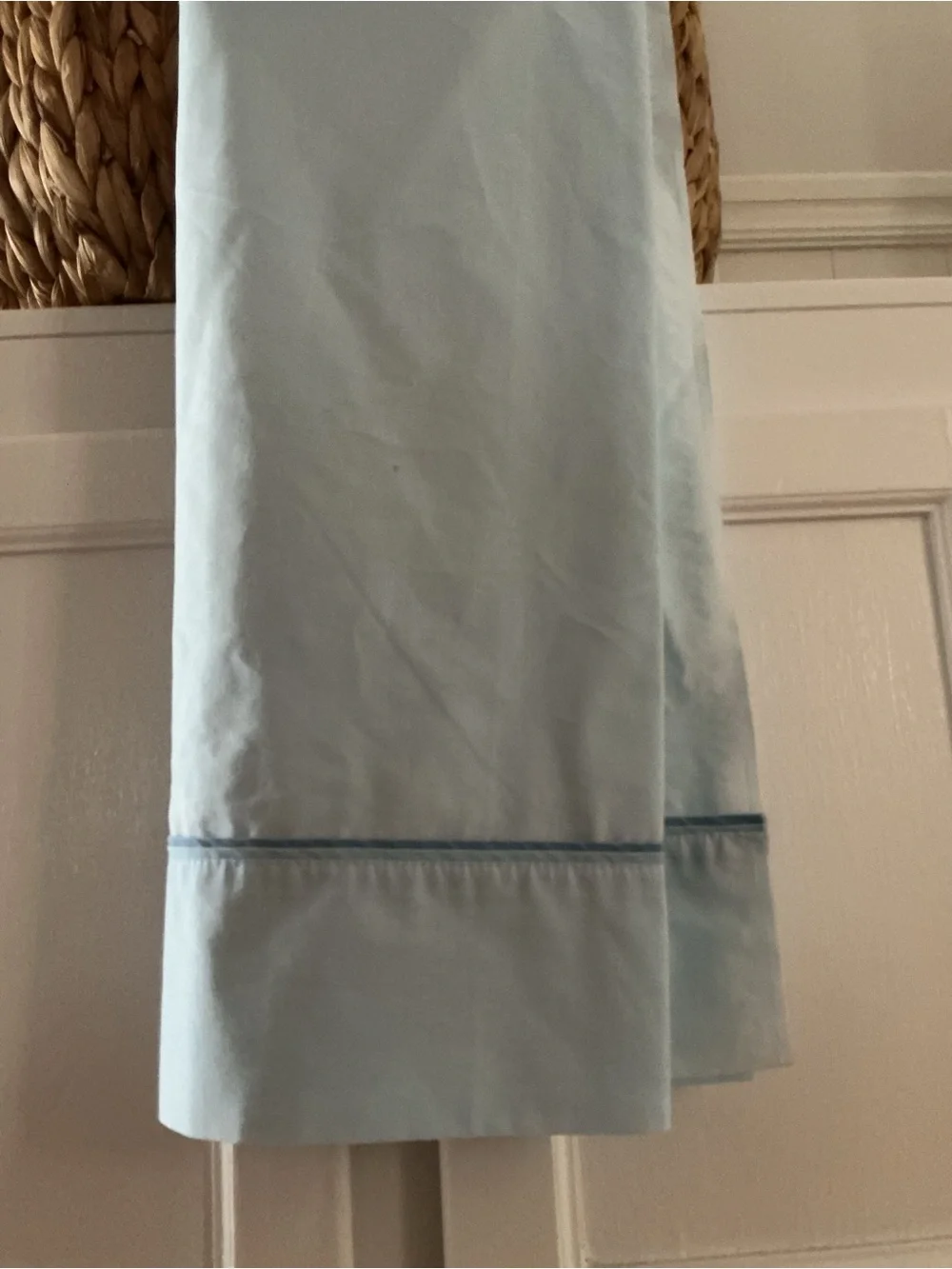 Vintage Sears Percale Baby Blue Flat Sheet